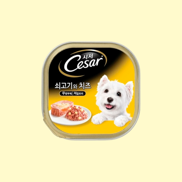 [시저] 쇠고기와 치즈 캔 100g